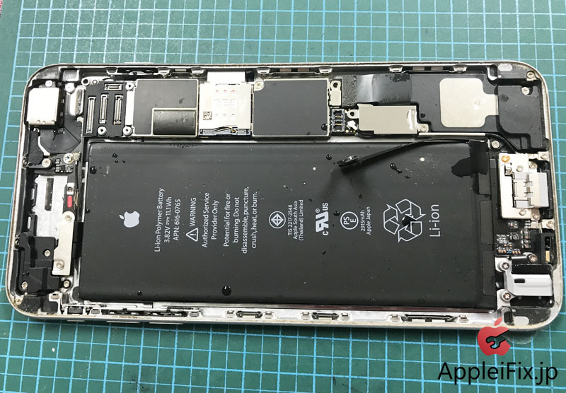 iPhone6plus　水濡れ・水没修理　新宿iphone修理.JPG