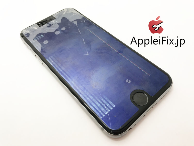 iPhone6S ガラス+液晶セット交換修理　プチカスタム新宿AppleiFix1.jpg