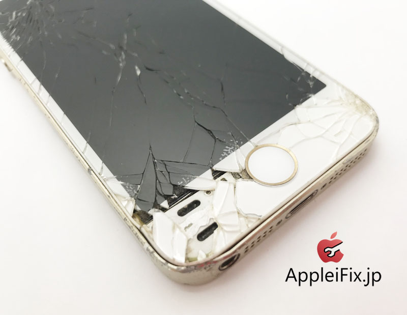 iPhone5S画面交換修理と凹み・歪み緩和作業修理.JPG