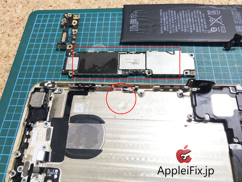 Iphone ガラス 液晶 画面割れの専門修理センターappleifix Jp Iphone6の水濡れ 水没からの復活 Iphone水没修理なら新宿appleifix修理センター