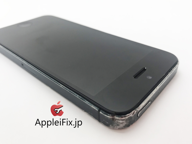 iPhone5凹み緩和作業とバッテリー交換修理.JPG