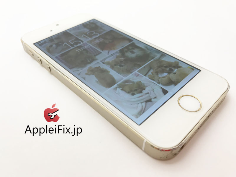 iPhone5S 歪み,凹み緩和作業修理　AppleiFix4.JPG